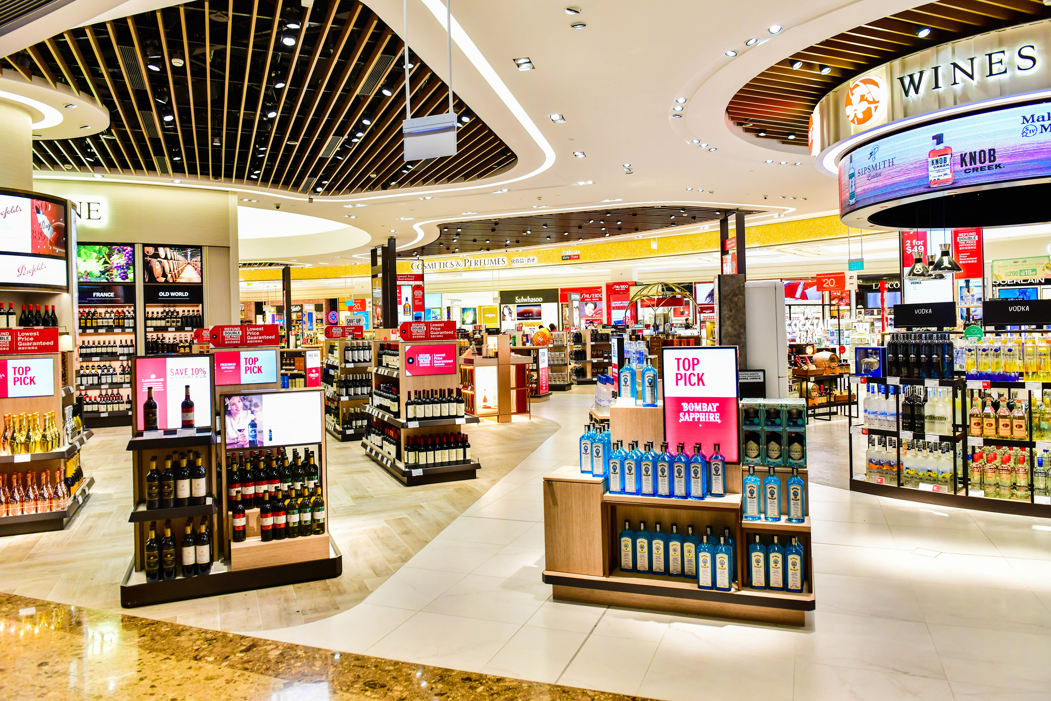 Duty-free shop at the airport