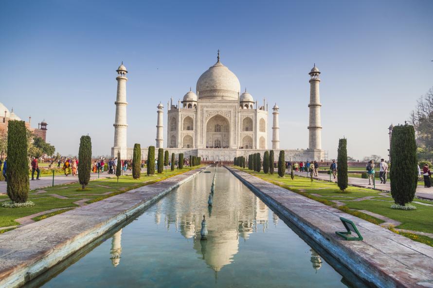 Das Taj Mahal in Indien.