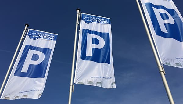 Parkplatz-Fahnen von Easy Airport Parking