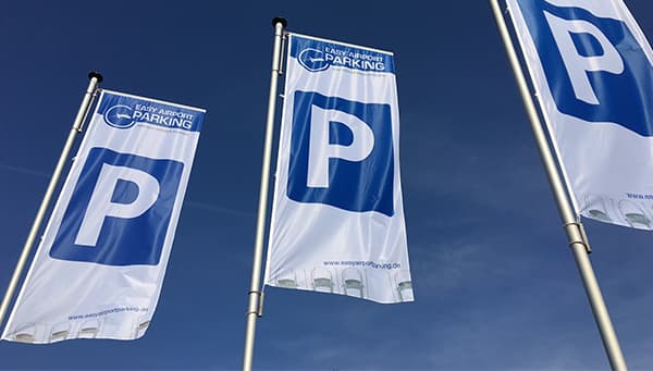 Parkplatz-Fahnen von Easy Airport Parking